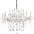 Ideal Lux - Κρυστάλλινο κρεμαστό φωτιστικό οροφής  FLORIAN 18xE14/40W/230V διάμετρος 86 cm διαφανή